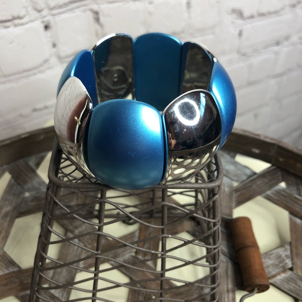 Vintage Blue and Silver Bracelet